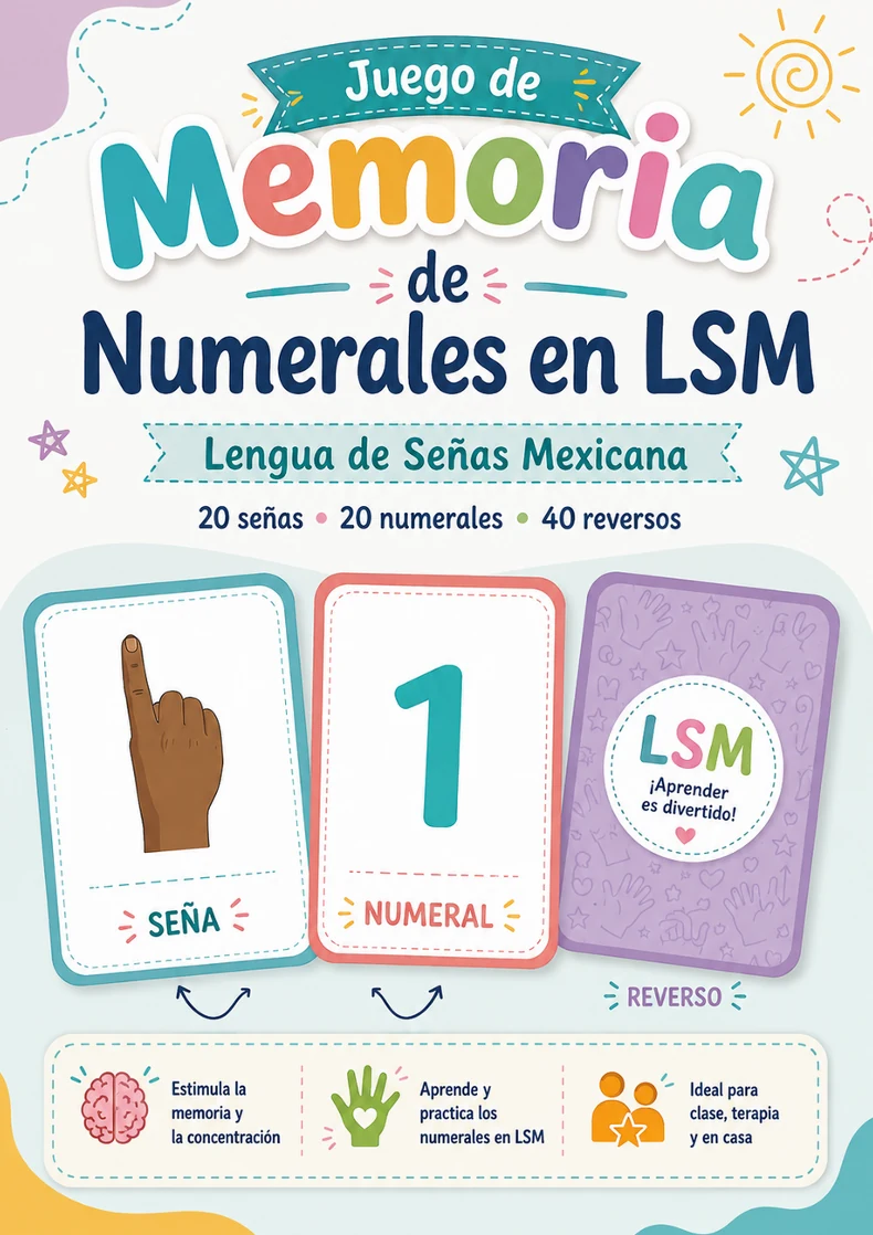 Juego de Memoria de Numerales en LSM