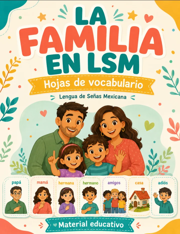 La Familia en LSM — Hojas de vocabulario