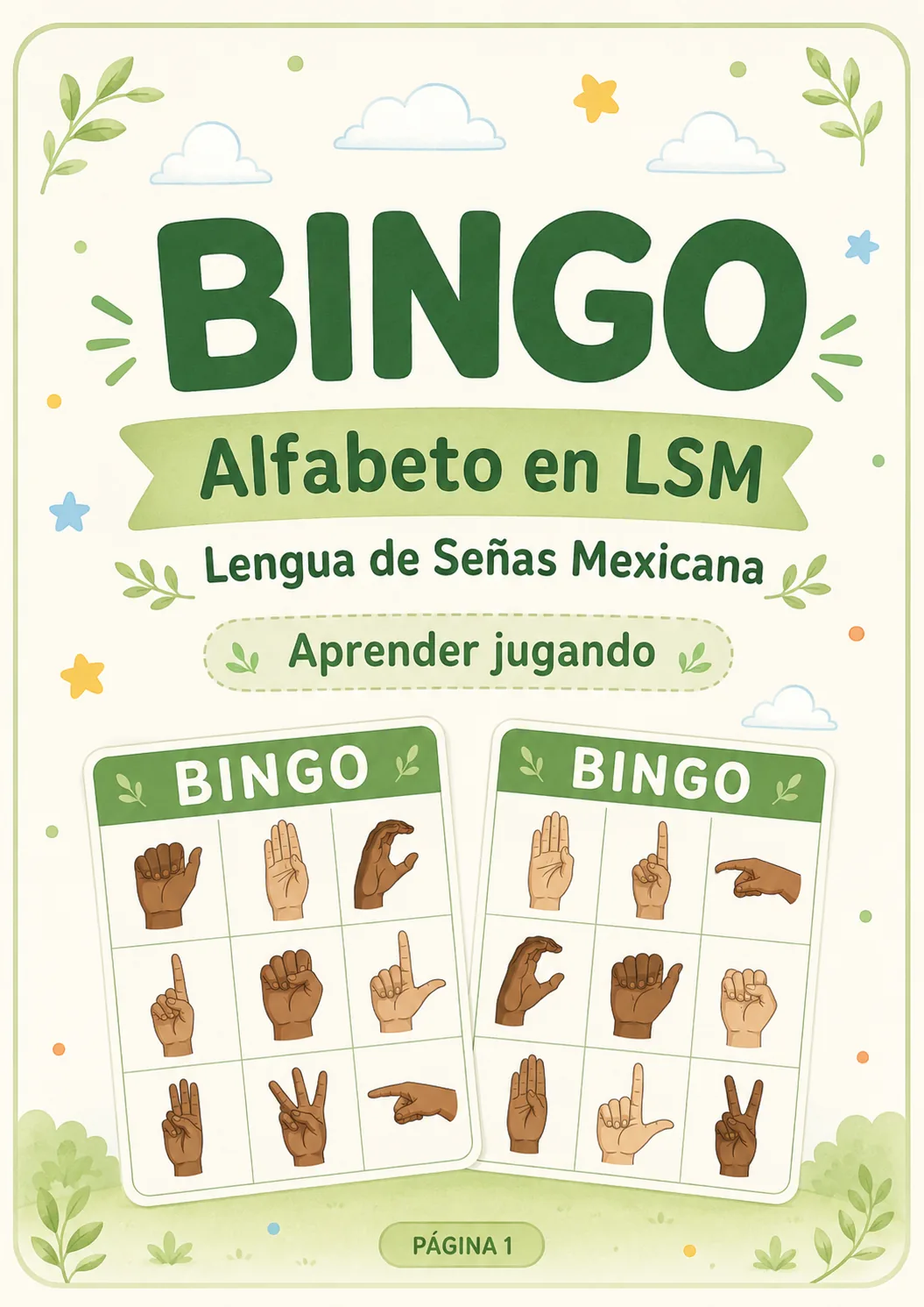 Bingo del Alfabeto en LSM
