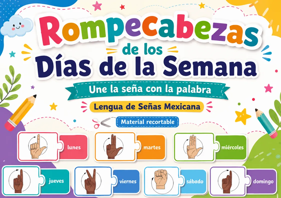 Rompecabezas de los Días de la Semana
